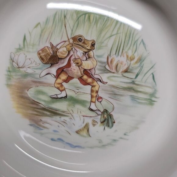 World Of Beatrix Potter Mr Jeremy Fisher Hunka Munca England Royal Albert Set - Picture 4 of 8